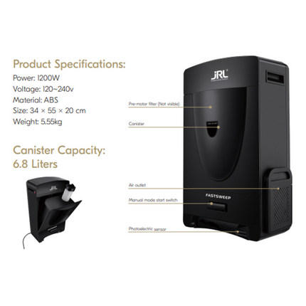 JRL Fastsweep Vacuum Cleaner Pro Hair Vacuum