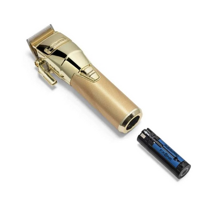 🔥 NU OP VOORRAAD – Babyliss PRO FX ONE Gold FX Clipper

Maak kennis met de allernieuwste generatie tondeuses van Babyliss: de Babyliss PRO FX ONE Gold FX Clipper. Een absolute gamechanger voor professionals die maximale prestaties, flexibiliteit en duurzaamheid eisen. Met een verwisselbare batterij, ultrakrachtige motor en een volledig metalen behuizing zet deze tondeuse een nieuwe standaard in professioneel knipwerk.

Professionele prestaties zonder onderbreking

De FX ONE Gold FX is ontworpen voor non-st