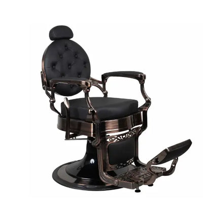 Dita Brushed Bronze Black Barberchair