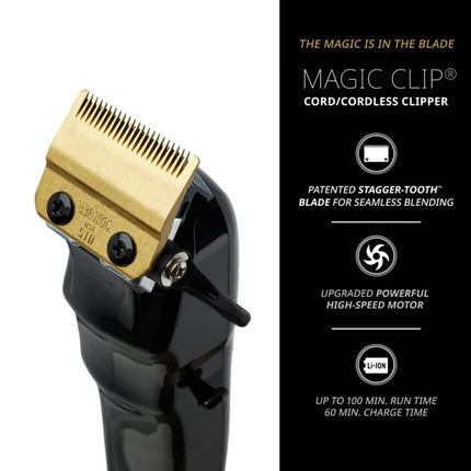 Wahl Magic Clip Cordless Hair Clipper Black Gold