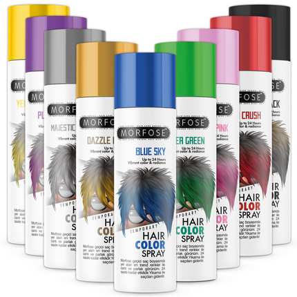 Morfose Hair Color Spray blue sky 90 ml